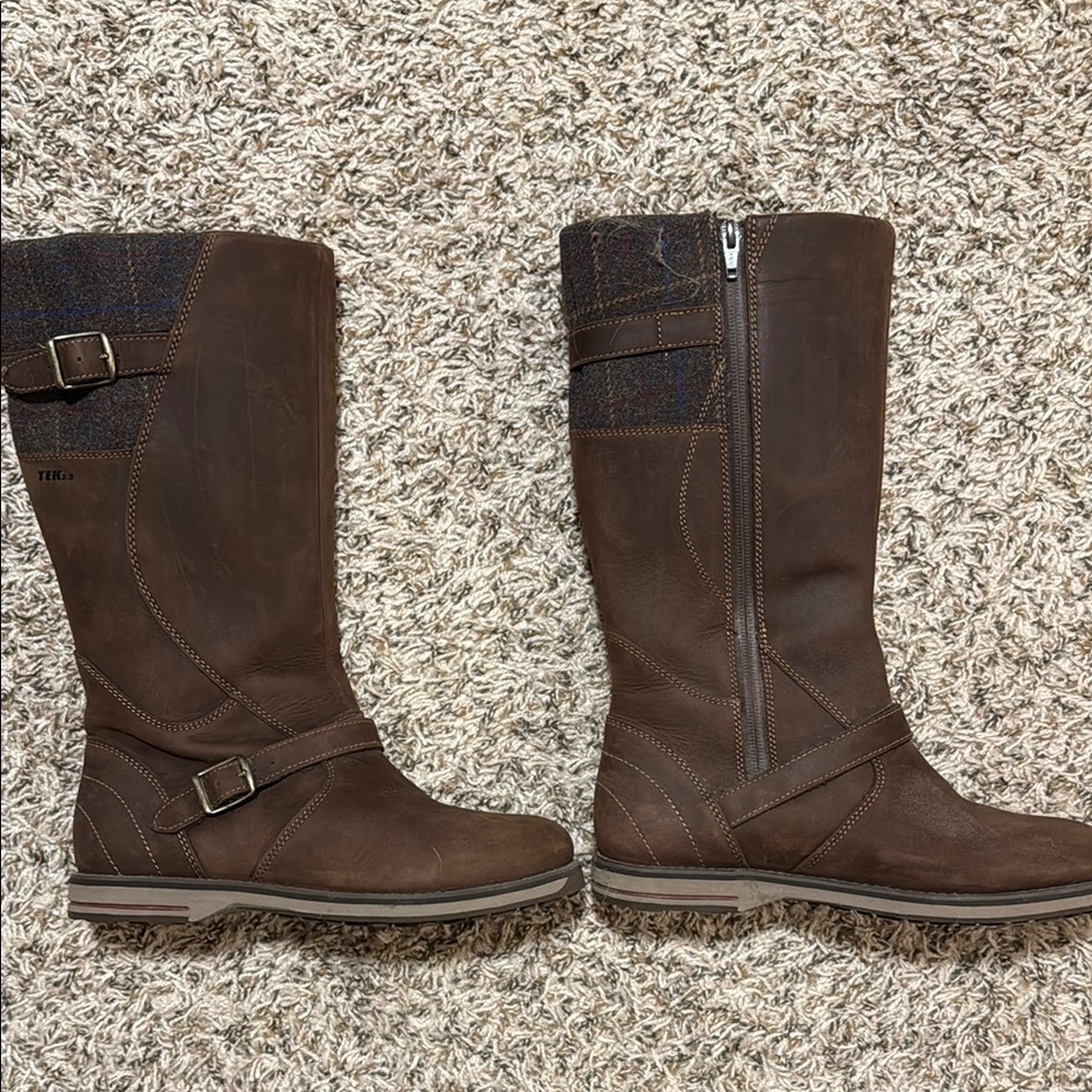 Brown Leather Tall Boots